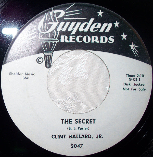 Clint Ballard Jr. : The Secret / Stompin' (7", Promo)