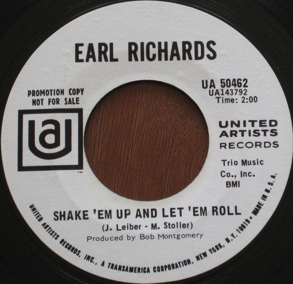 Earl Richards : Maggie / Shake 'Em Up And Let 'Em Roll (7", Single, Promo)