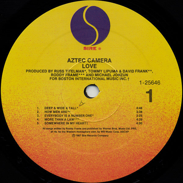 Aztec Camera : Love (LP, Album, All)