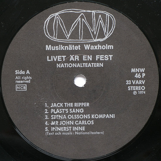 Nationalteatern : Livet Är En Fest (LP, Album)