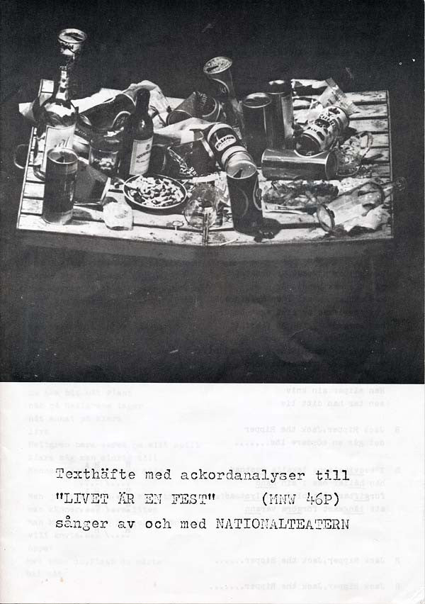 Nationalteatern : Livet Är En Fest (LP, Album)