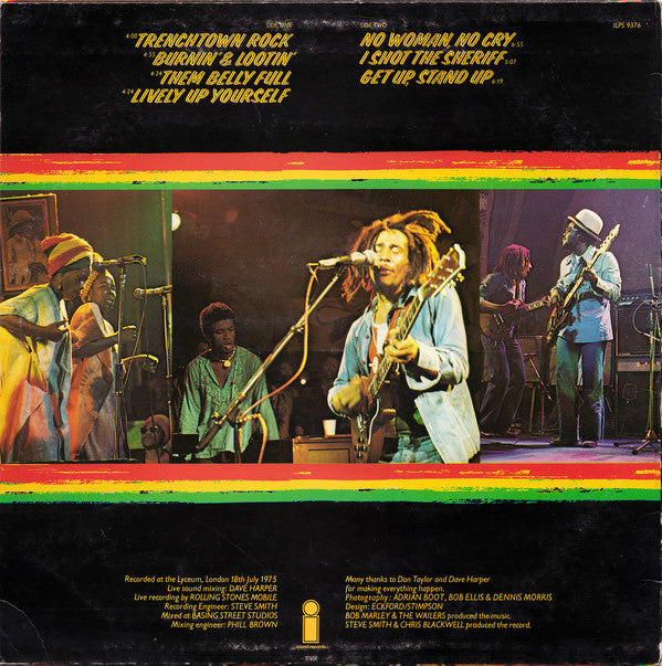 Bob Marley And The Wailers* : Live! (LP, Album)