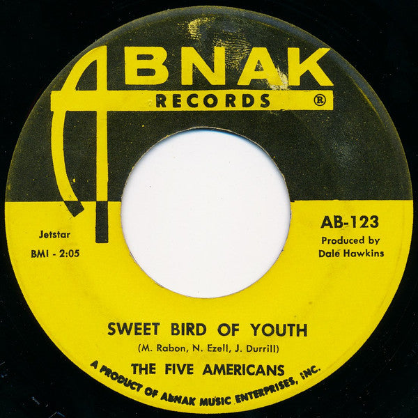 The Five Americans : Zip Code / Sweet Bird Of Youth (7", Single)