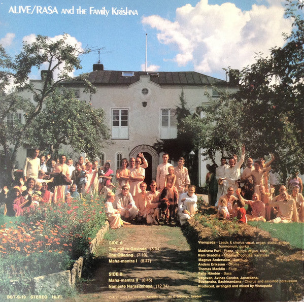 Rasa (4) and The Family Krishna : Alive! (LP, Album, Red)