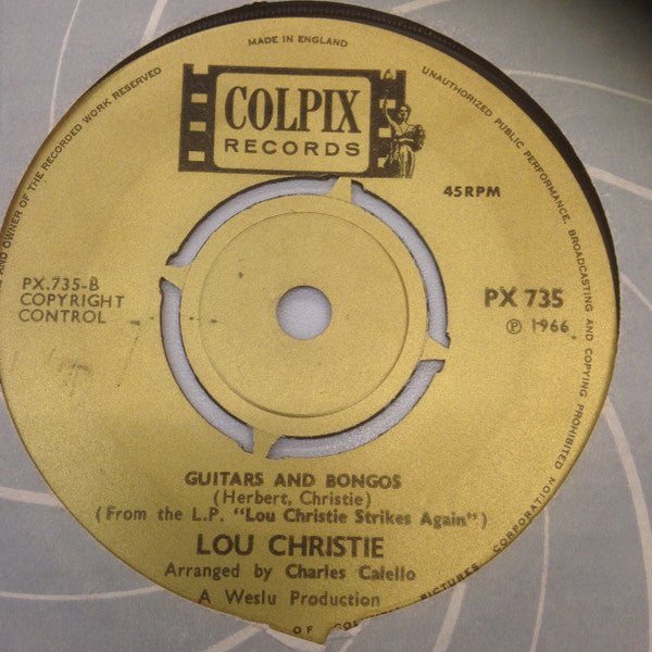 Lou Christie : Guitars And Bongos / Merry-Go-Round (7", Single)