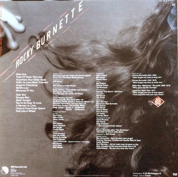 Rocky Burnette : The Son Of Rock And Roll (LP, Album)