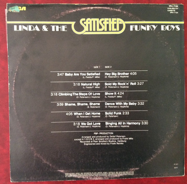 Linda Fields & The Funky Boys : Satisfied (LP, Album)