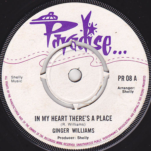 Ginger Williams : In My Heart There's A Place / He's My Honey Boy (7", Single, pus)