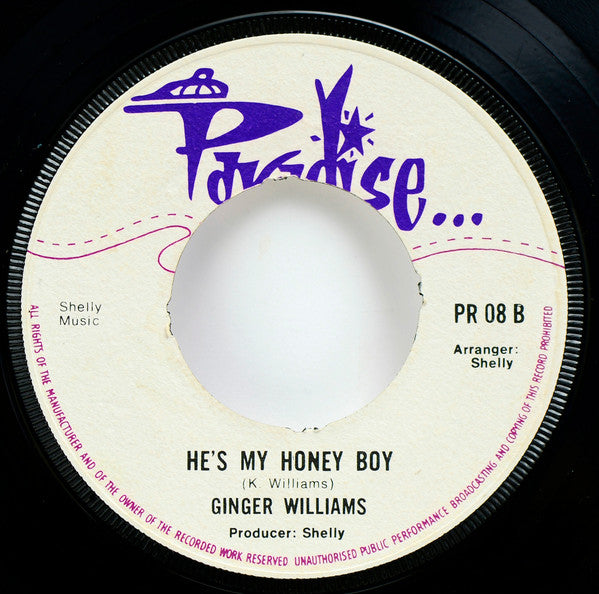 Ginger Williams : In My Heart There's A Place / He's My Honey Boy (7", Single, pus)