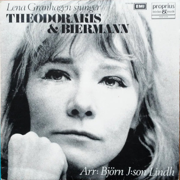 Lena Granhagen : Lena Granhagen Sjunger Theodorakis & Biermann (LP, Album, Sin)