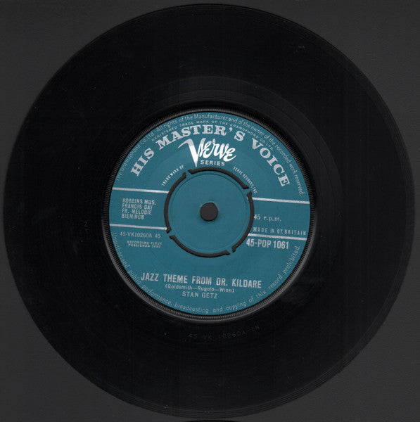 Stan Getz : Jazz Theme From Dr. Kildare (7", Single)