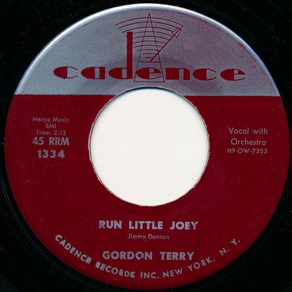 Gordon Terry : Run Little Joey (7", Single)