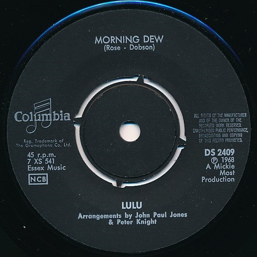 Lulu : Morning Dew / Best Of Both Worlds (7", Single)