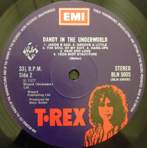 T. Rex : Dandy In The Underworld (LP, Album)