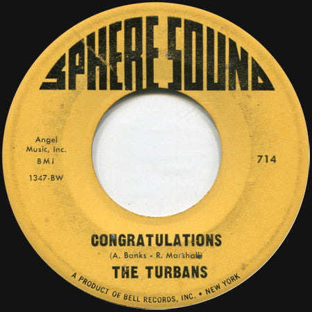 The Turbans : Sister Sooky / Congratulations (7")