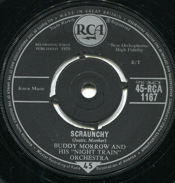 Buddy Morrow And His Orchestra : Staccato's Theme (7", Single)