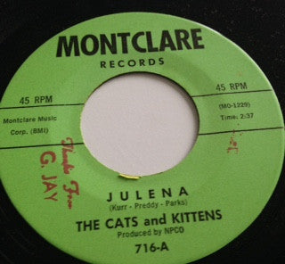 The Cats And Kittens : Julena / Champagne Picnic (7", Single)