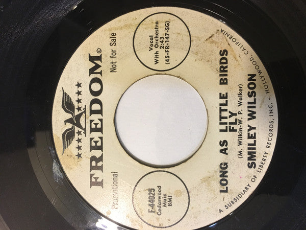 Smiley Wilson : Running Bear (7", Single, Promo, Styrene)