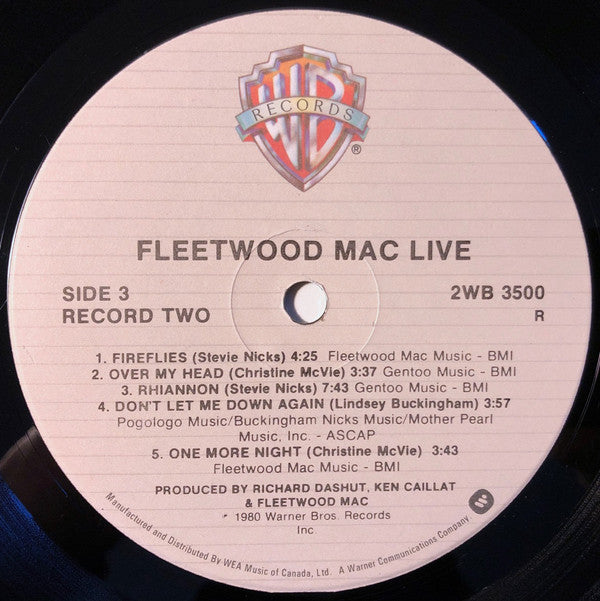 Fleetwood Mac : Fleetwood Mac Live (2xLP, Album, Gat)