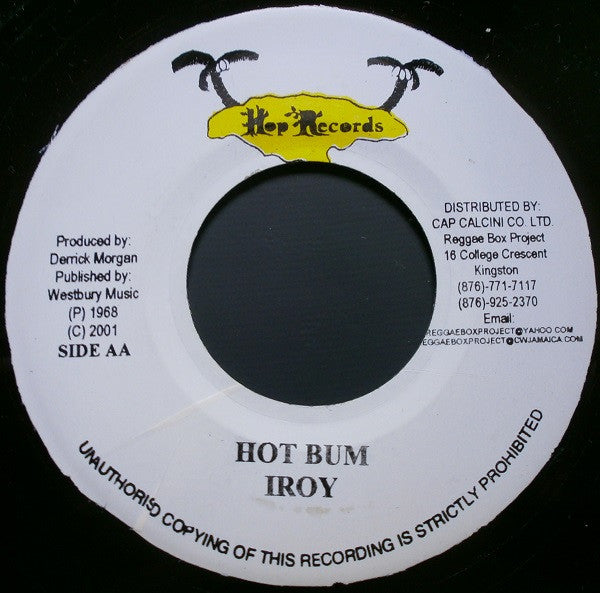Lloyd & Devon / I-Roy : A Red Bum Ball / Hot Bum (7", RP)