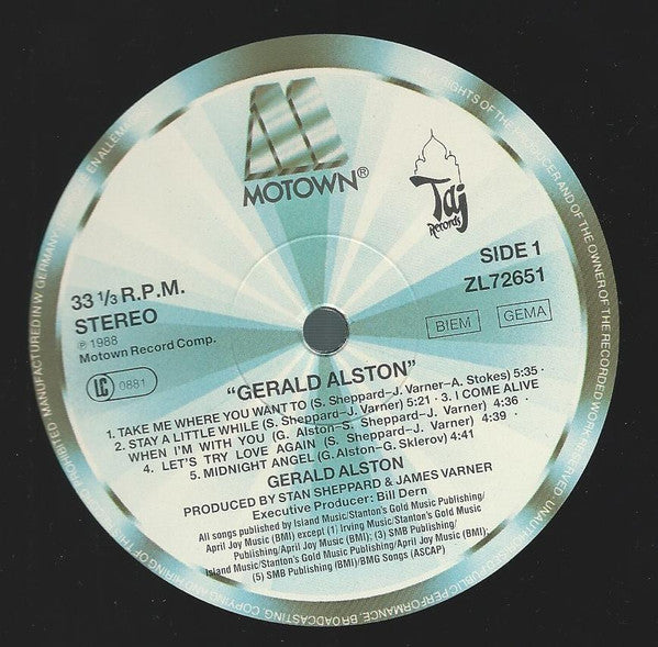 Gerald Alston : Gerald Alston (LP, Album)