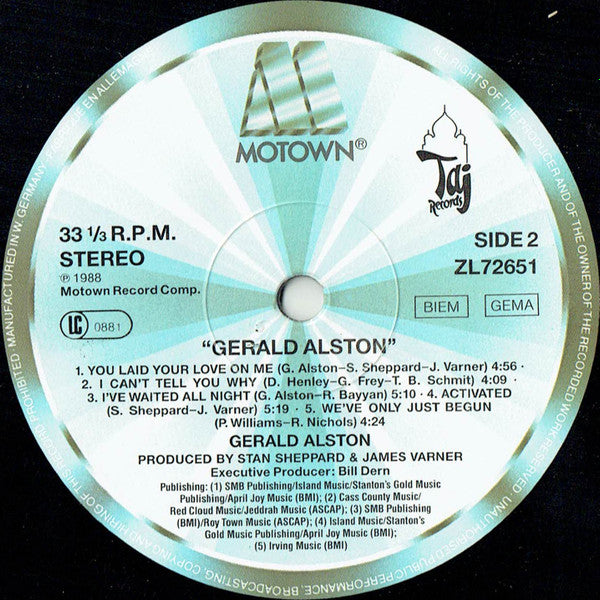 Gerald Alston : Gerald Alston (LP, Album)