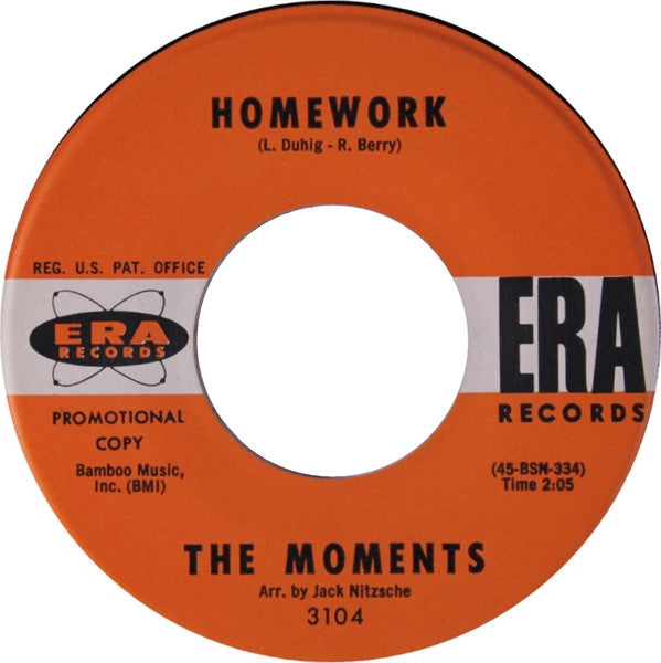 The Moments (2) : The Big Round Wheel (7", Single, Promo)