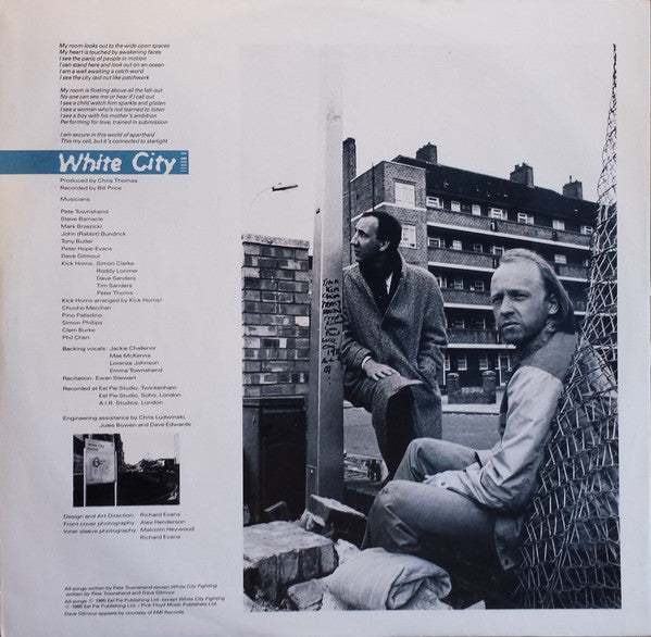 Pete Townshend : White City (A Novel) (LP, Album)
