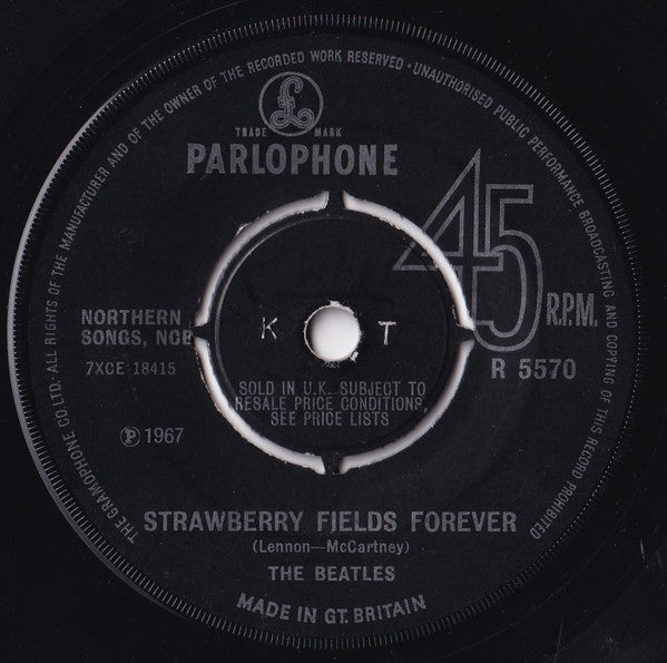 The Beatles : Strawberry Fields Forever / Penny Lane (7", Single, Mono, Pus)