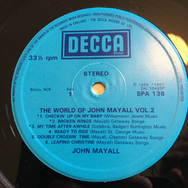 John Mayall : The World Of John Mayall Vol.2 (LP, Comp)