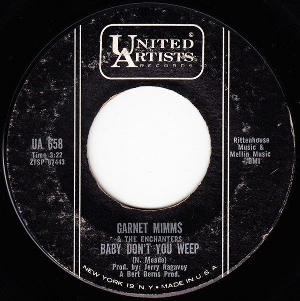 Garnet Mimms And The Enchanters : For Your Precious Love / Baby Don't You Weep (7", Single)