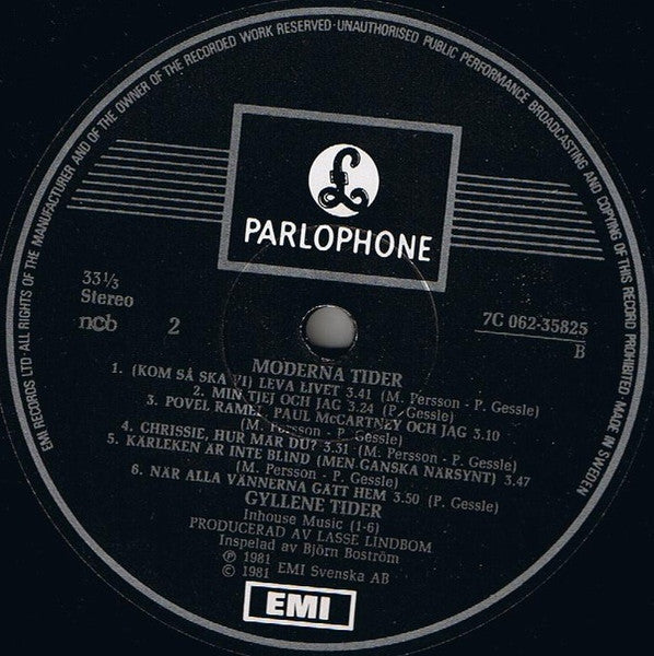 Gyllene Tider : Moderna Tider (LP, Album + 7", EP)