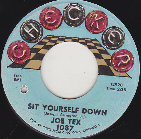 Joe Tex : Sit Yourself Down (7", Mono)