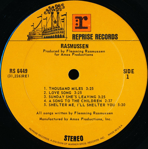 Flemming Rasmussen (3) : Rasmussen (LP, Album)
