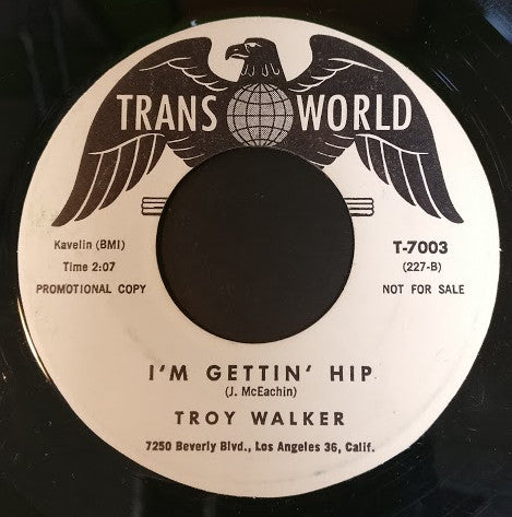 Troy Walker : She's All Right (7", Single, Promo)