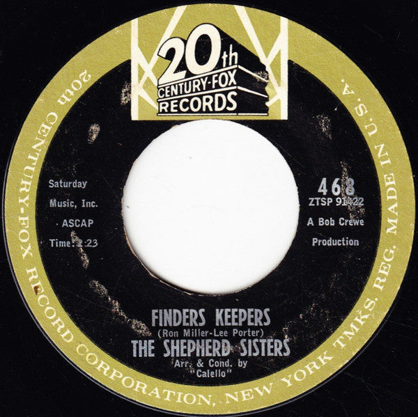 The Shepherd Sisters : Finders Keepers / I've Got A Secret (7")