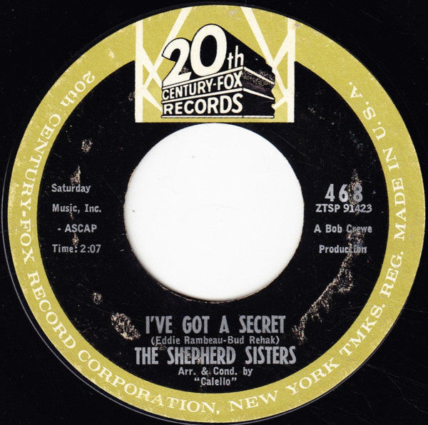 The Shepherd Sisters : Finders Keepers / I've Got A Secret (7")