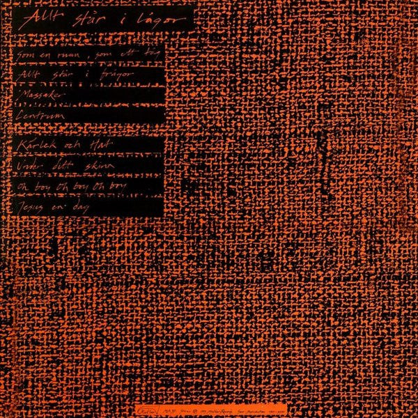 Brända Barn : Allt Står I Lågor (LP)