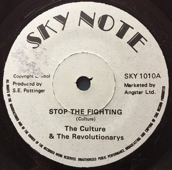 Culture & The Revolutionaries : Stop The Fighting (7")