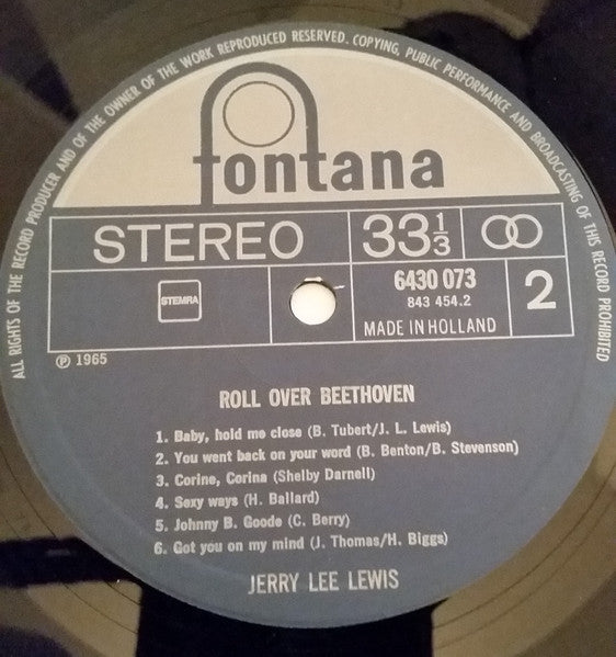 Jerry Lee Lewis : Roll Over Beethoven (LP, Album)