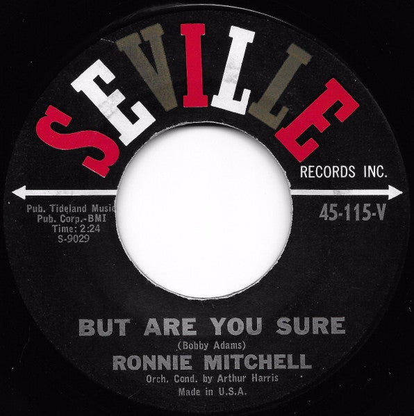 Ronnie Mitchell : Boca Raton / But Are You Sure (7", Single)