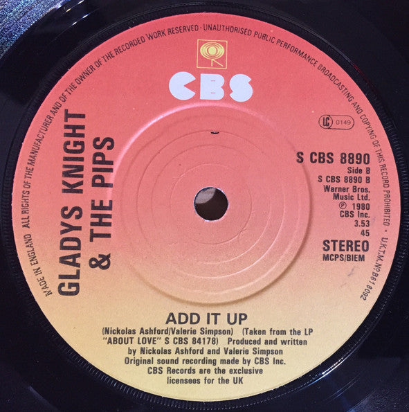 Gladys Knight And The Pips : Taste Of Bitter Love (7", Single)