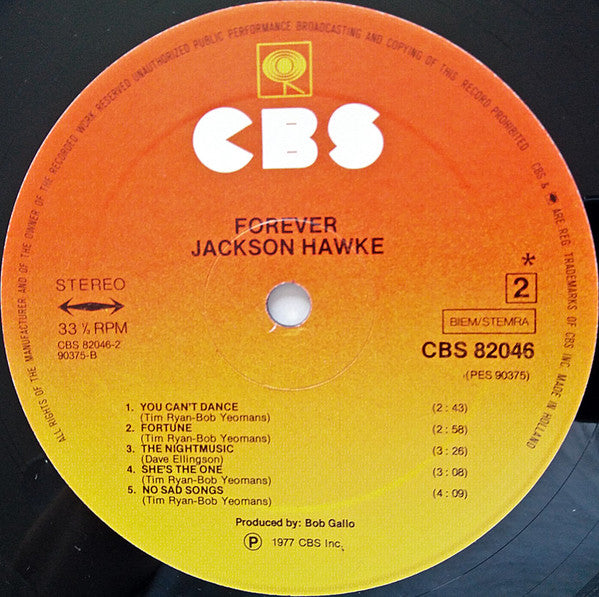 Jackson Hawke : Forever (LP, Album)
