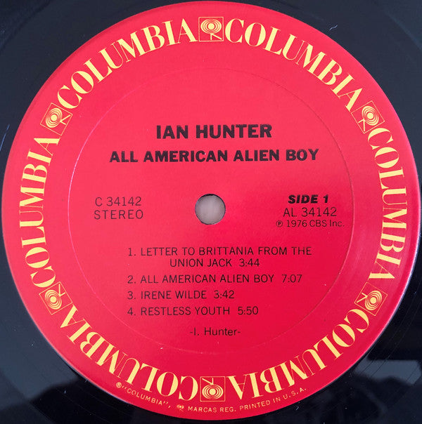 Ian Hunter : All American Alien Boy (LP, Album)