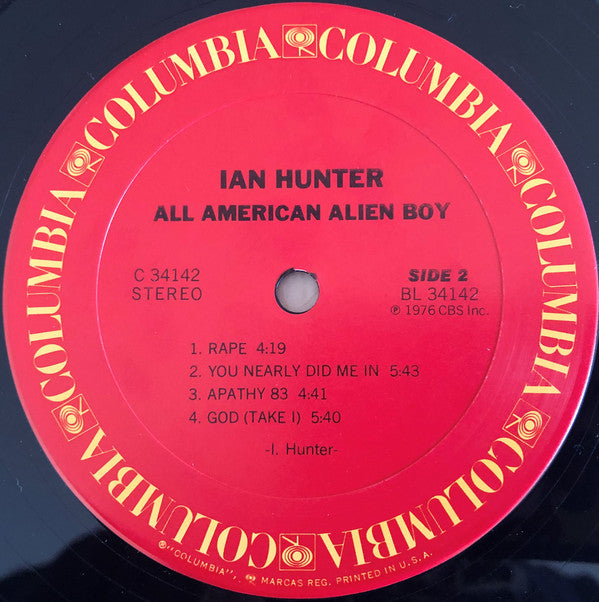Ian Hunter : All American Alien Boy (LP, Album)
