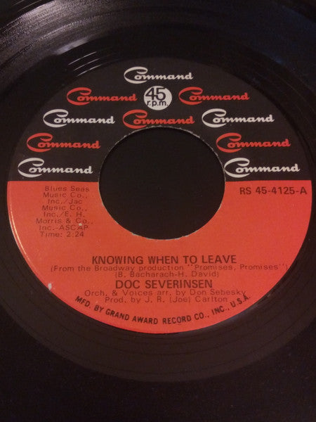 Doc Severinsen : Knowing When To Leave / Barbarella (7", Single)