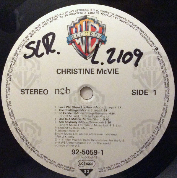 Christine McVie : Christine McVie (LP, Album)