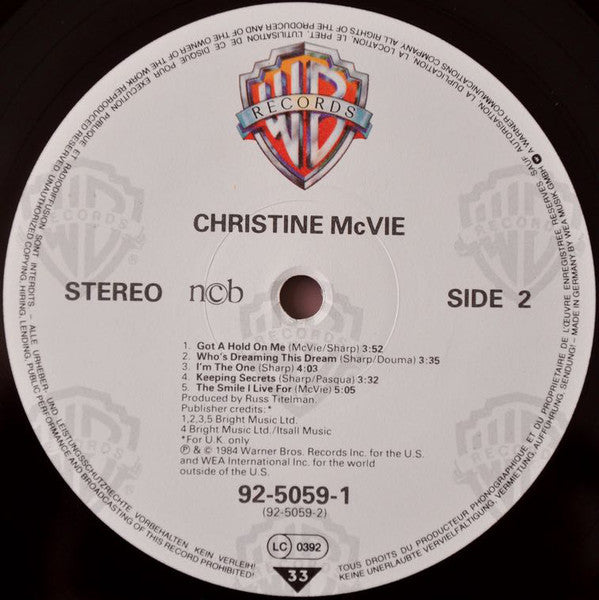 Christine McVie : Christine McVie (LP, Album)