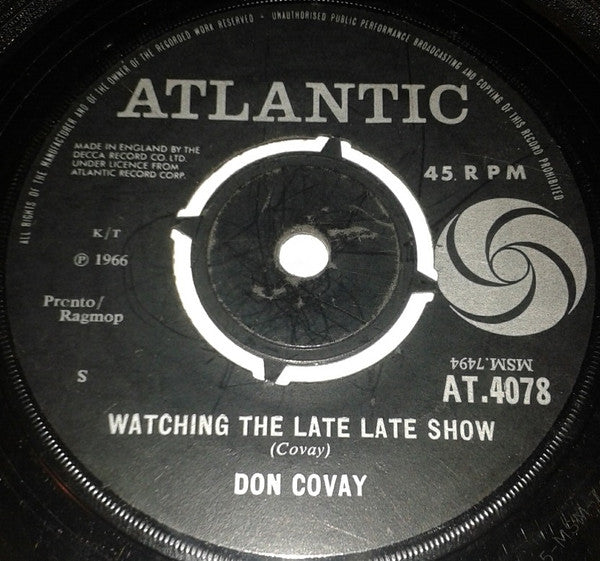 Don Covay : Sookie Sookie / Watching The Late Late Show  (7", Single)