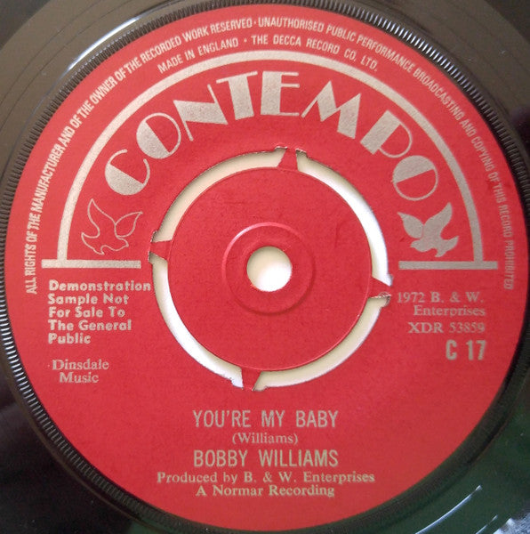 Bobby Williams (16) : Let's Jam (7", Promo)